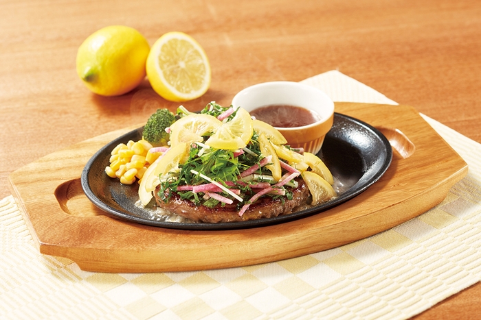 さっぱりレモンのハンバーグ~彩りサラダ仕立て~ ¥790(税込¥869)