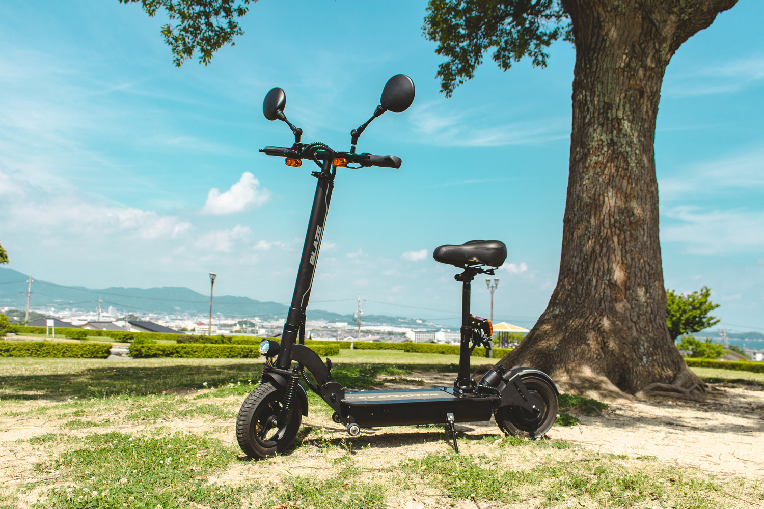 レッド系 BLAZE EVSCOOTER ブレイズ EVスクーター 充電式 公道可 送料