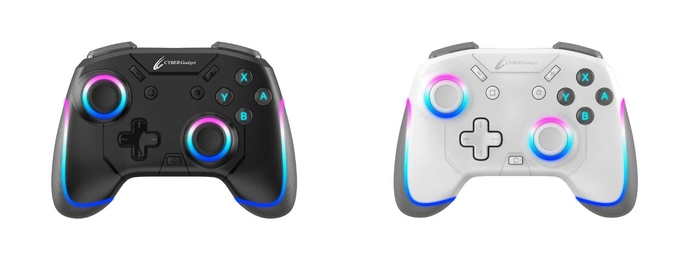 『CYBER・ゲーミングコントローラー ミニ HG 無線タイプ(SWITCH用)』《ブラック》《ホワイト》