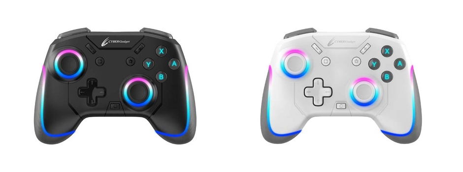 『CYBER・ゲーミングコントローラー ミニ HG 無線タイプ(SWITCH用)』《ブラック》《ホワイト》