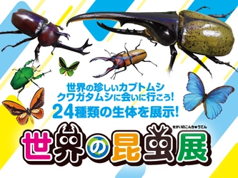 【近鉄百貨店 四日市店】昆虫たちと間近でふれあえる！ 世界の昆虫展