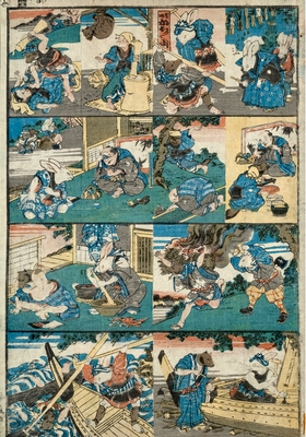 Photo.06 昔咄かちかち山 歌川芳藤 安政4年(1857) 個人蔵
