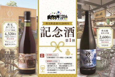 沿線地域の酒蔵とのコラボレーション　 「秩父鉄道創立120周年記念酒」発売　 ～日本酒とワインをオリジナルラベルで～