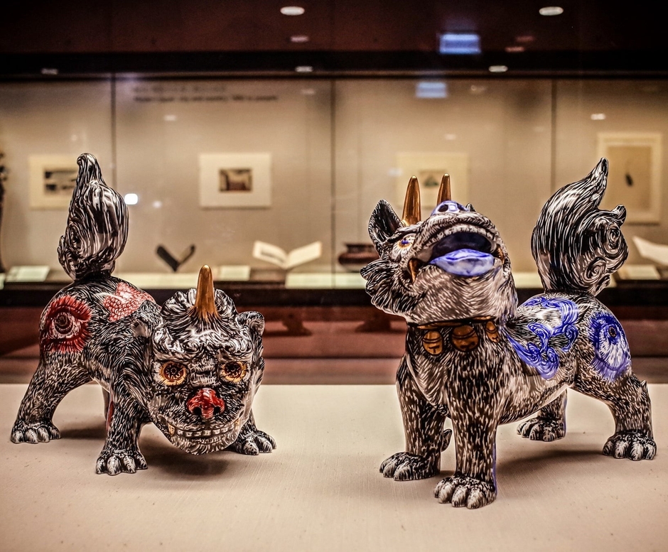 《天地の守護獣》 2015年 有田焼 作家蔵