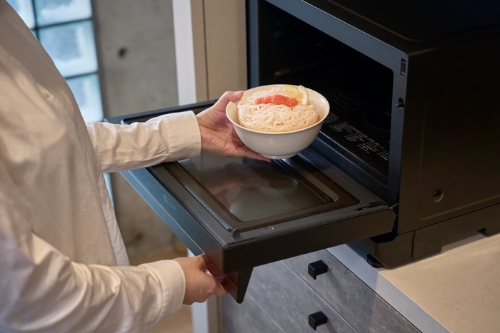 レンチンで10分の魚食