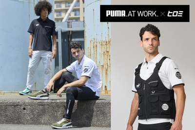 PUMA.AT WORK. × HIROMI モデル着用画像