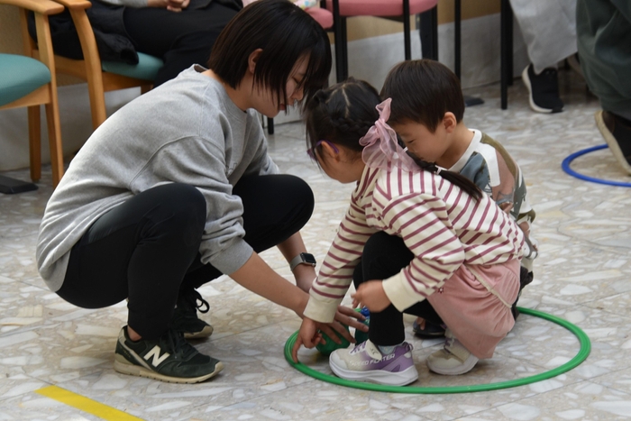 「お宝」ボールを使った遊び