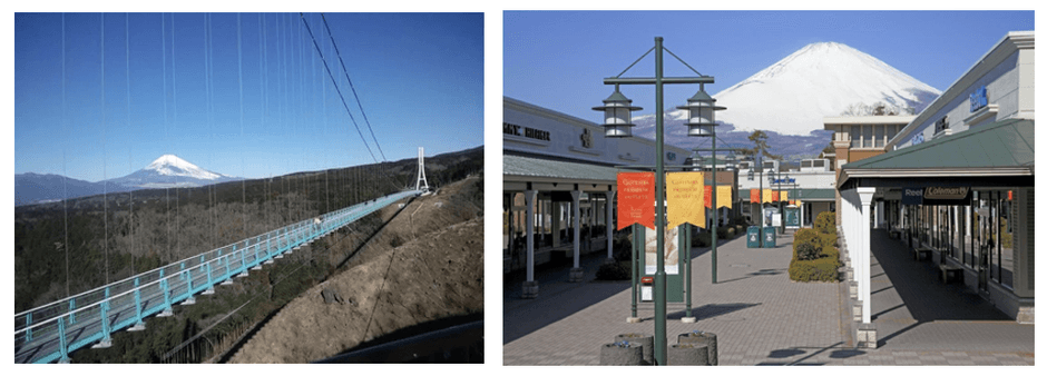 三島スカイウォークと御殿場アウトレット