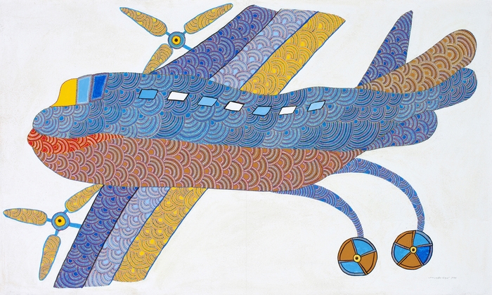 Photo.07 飛行機(1999年 78×98cm) ジャンガル・シン・シュヤム