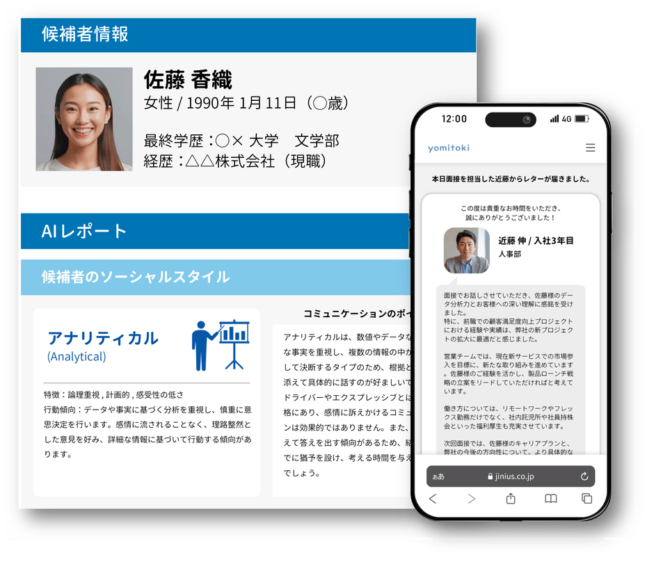 候補者分析とアトラクトメッセージ