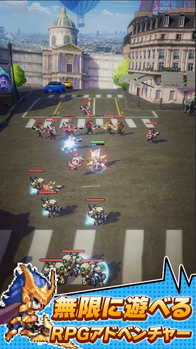 ドット異世界　プレイ画面