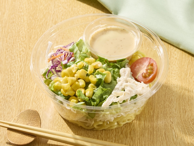 蒸し鶏と彩り野菜のラーメンサラダ イメージ画像