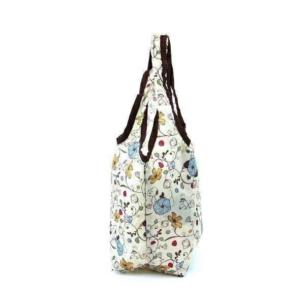 スヌーピーのシンプルな折りたたみエコバッグ