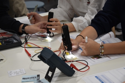 LEDに光を照射