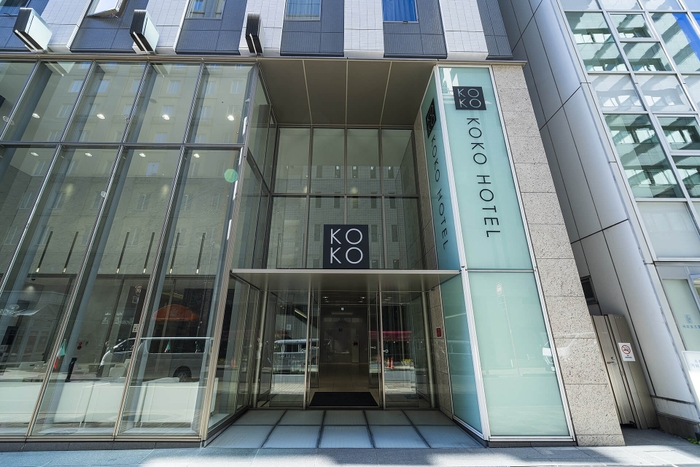 ＜ 設置場所例：KOKO　HOTEL銀座一丁目　店舗外観 ＞　イメージ画像