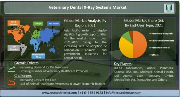 獣医用歯科用X線システム市場ー技術別;およびエンドユーザー別（獣医病院、教育機関、獣医クリニック、その他）-世界の需要分析と機会の見通し2021-2029年