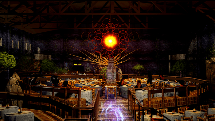 カンボジア国内最大級レストラン「THE LABYRINTH」店内イメージ