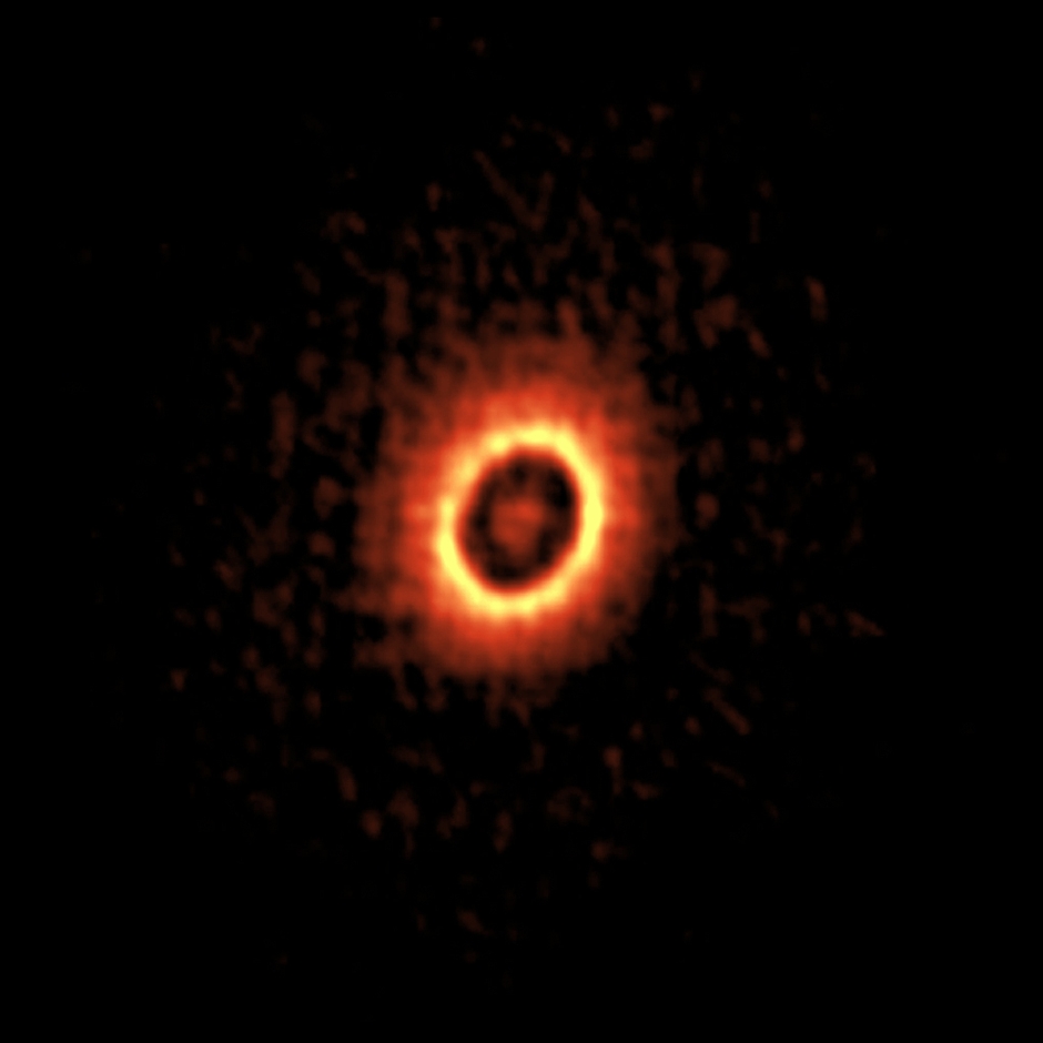 おうし座DM星周囲の原始惑星系円盤の観測画像 Credit: ALMA (ESO/NAOJ/NRAO),Kudo et al.