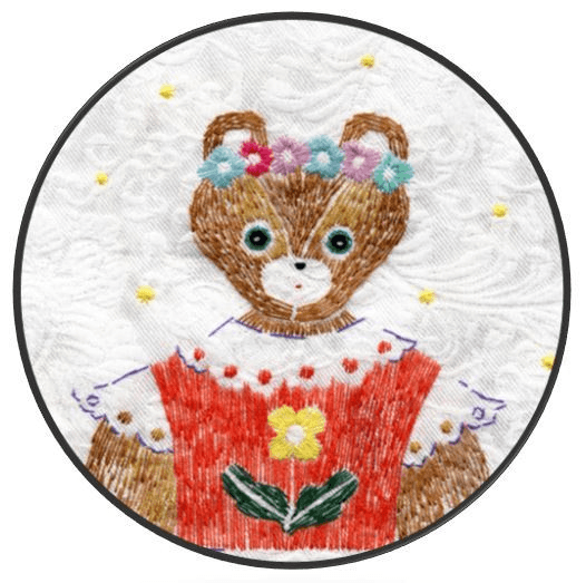 奥見伊代さん刺繍イメージ