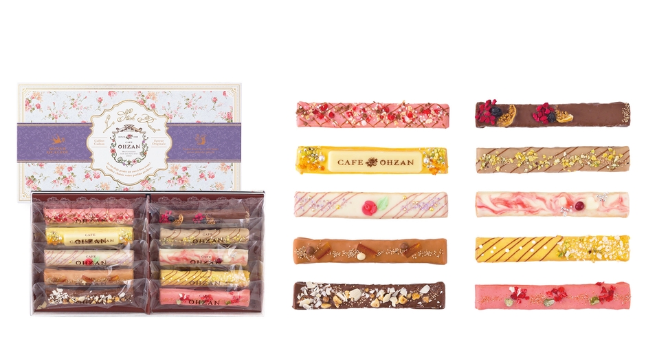 カラフルなチョコレートが目を引きます