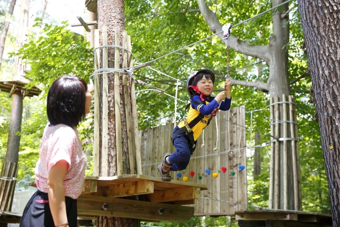 【リゾナーレ八ヶ岳】森の空中散歩KIDSコース_親子