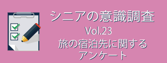 「旅の宿泊先」に関するアンケートバナー