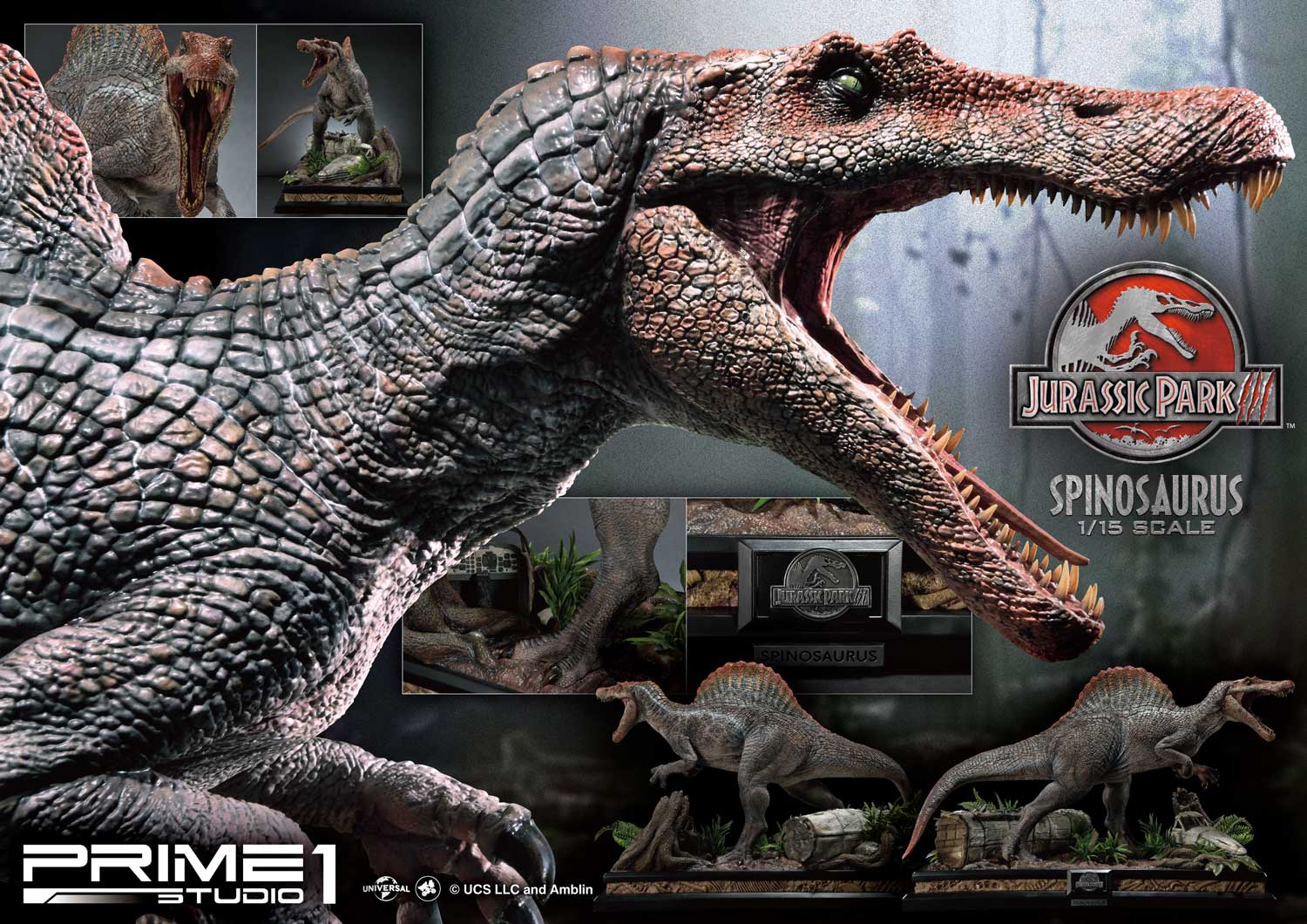 ジュラシック パーク3 よりメイン恐竜 スピノサウルス が1 15スケールで登場 Newscast