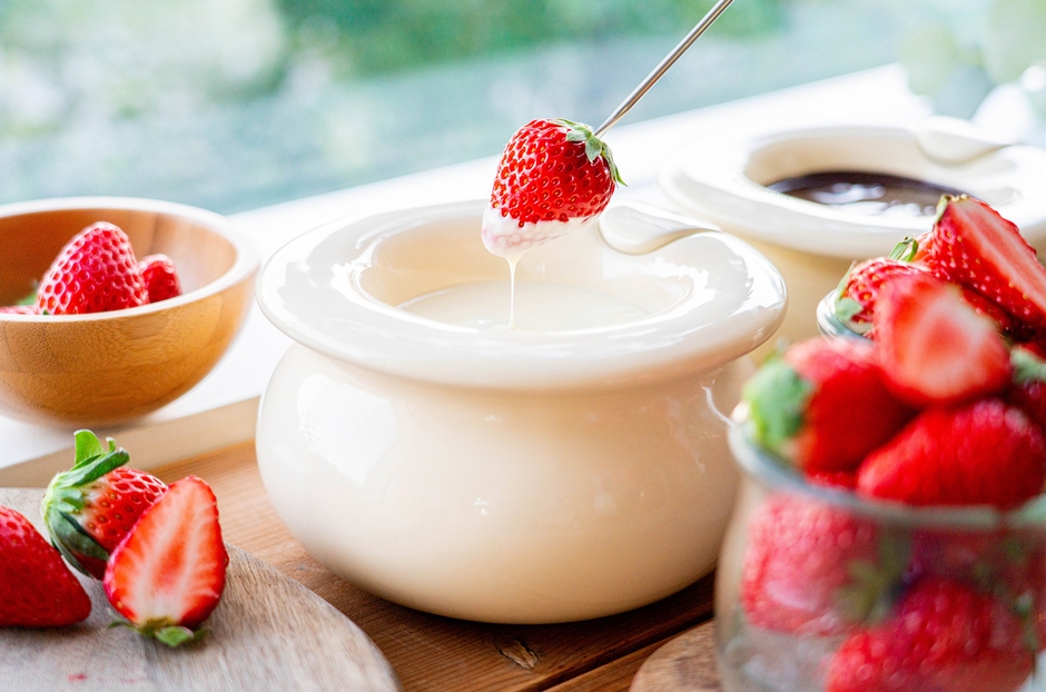 ＋500円であったかチョコフォンデュ(ホワイトチョコ)