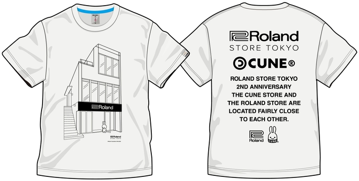Roland Store Tokyo × CUNE T-Shirt (WHITE)デザインイメージ