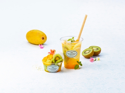MINTY & TROPICAL ICE CREAM & DRINK＿Mango Kiwi_FLOWERS_日比谷花壇