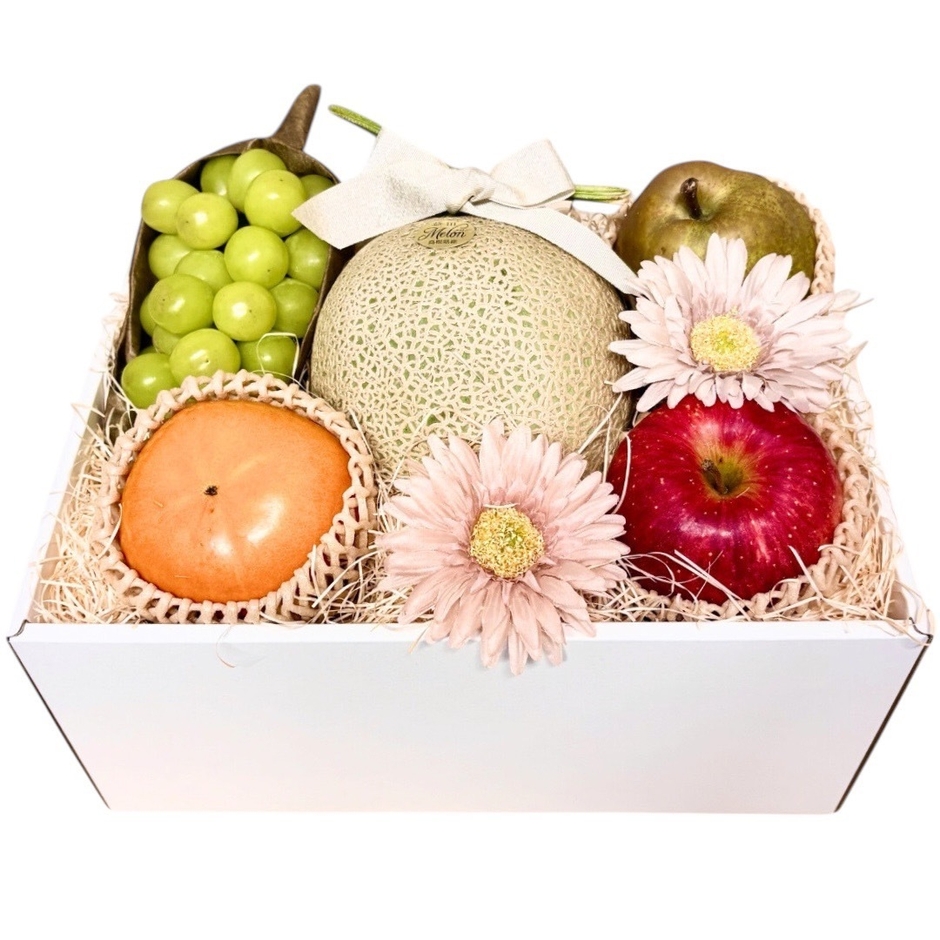 静岡県産マスクメロンと季節の果物が奏でる 旬果のアソート - A - (1)