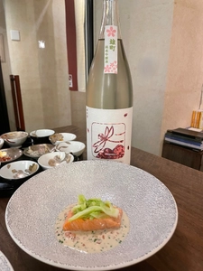 春満載！春らしい日本酒とフランス料理ペアリングを提供開始！港区芝大門【SAKE Scene 〼福】
