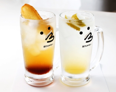 紅茶ハニージンジャーハイボール・梨ハイボール/490円(税抜)