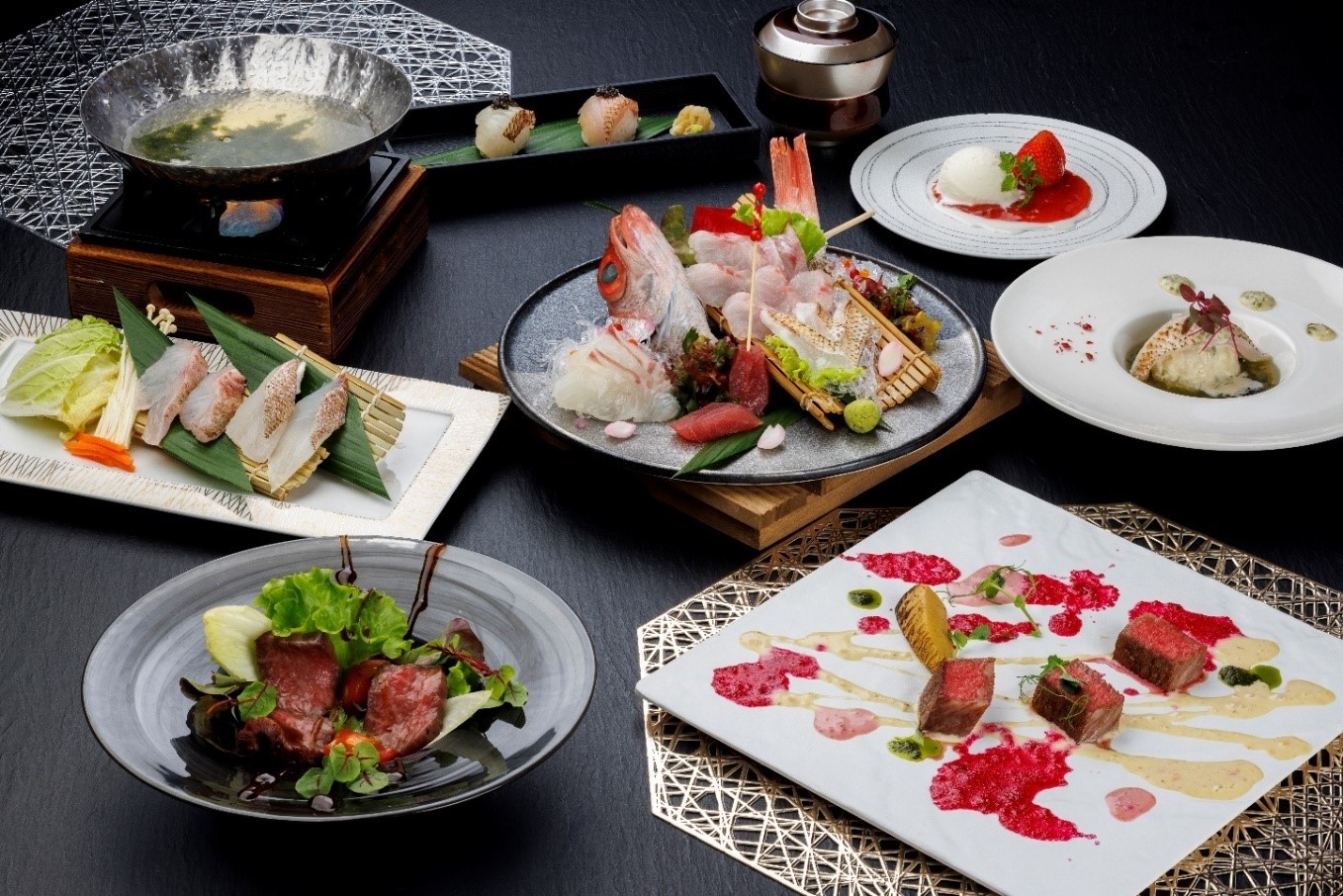 休暇村紀州加太 × 近畿大学 × アーマリン近大 和歌山の魅力を発信する強力なタッグが実現! 休暇村紀州加太、「プレミア和歌山」認定のSDGsな食材「近大キャビア」を使った春を彩る会席「春の美味饗宴」を3月1日より提供開始