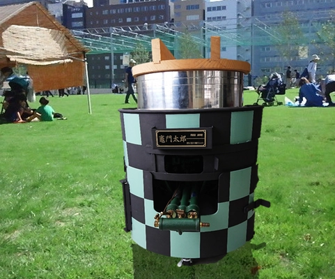 ドラム缶防災かまど「竈門太郎」を製造・販売！ 防災用、イベント用として町内会などで使用できます　 ドラム缶を再利用したエコな製品です
