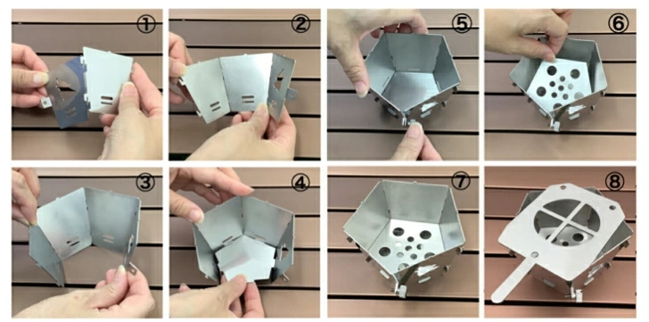 ホタテ用焚き火台 使用方法画像