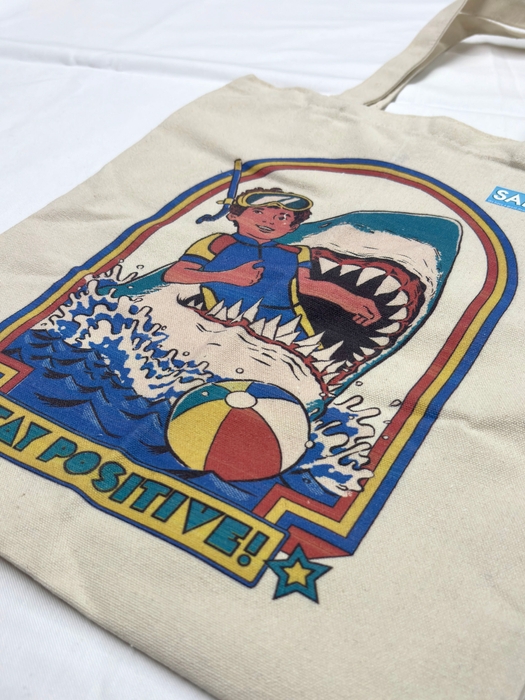 サメポリーロゴ付 トートバッグ