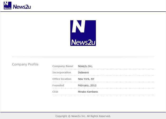 News2u Inc. サイト