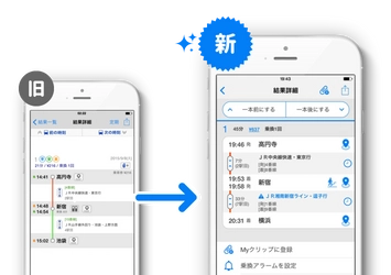 よりスマートな乗り換え案内を。iPhone向けアプリ「駅すぱあと」をリニューアル！