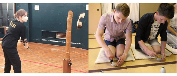 令和元年(2019年)7月に実施した留学生対象の日本文化体験の様子