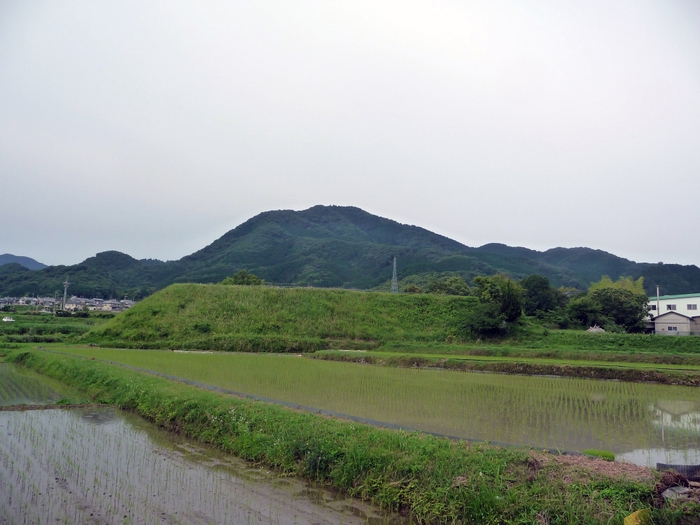 写真１　二上山（北から、筆者撮影）