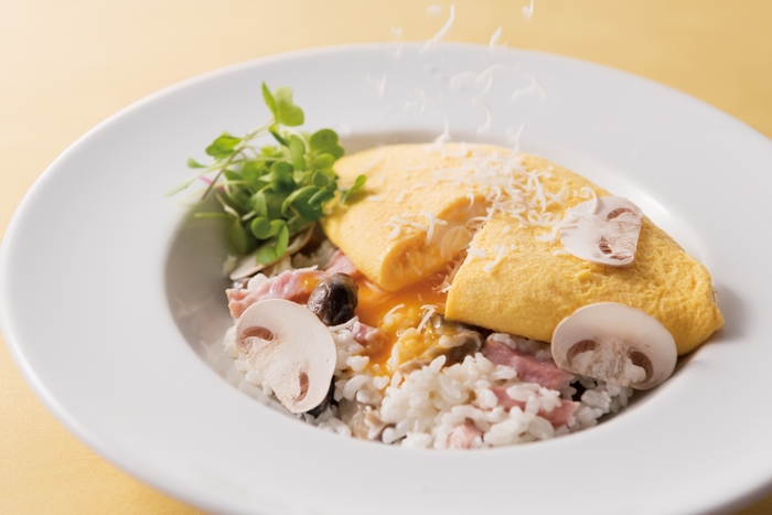 リゾット×ダブルエッグのびっくり卵!