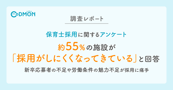 【調査レポート】 保育士採用に関するアンケート