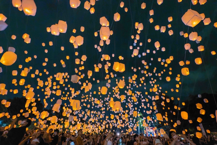 七夕スカイランタン祭り 4