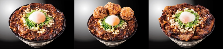 『すたみな極カルビステーキ丼シリーズ』3種