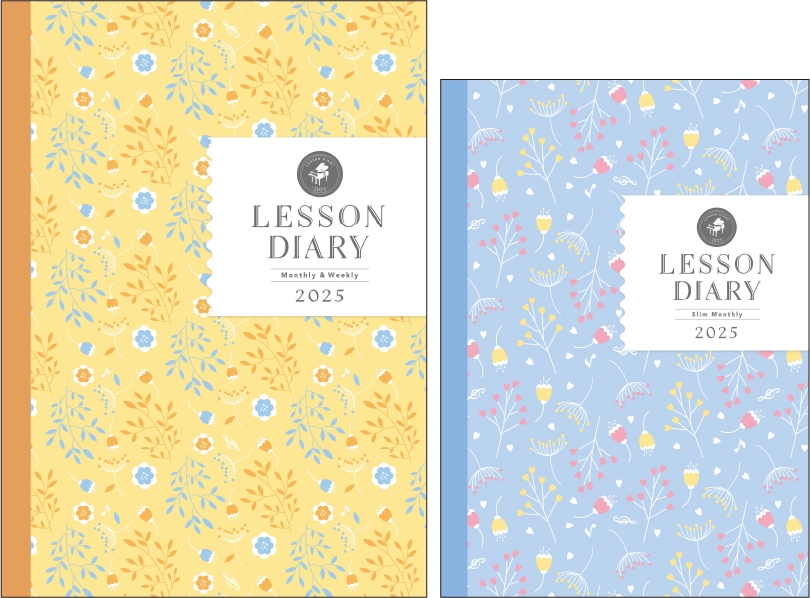 ピアノ指導者お役立ち レッスン手帳2025 【マンスリー&ウィークリー】/ピアノ指導者お役立ち レッスン手帳2025スリム 【マンスリー】