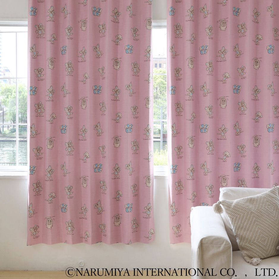 カラフルでポップなデザインで、お部屋をわくわく空間にしてくれるドレープカーテン［ハウトゥキャッチ］