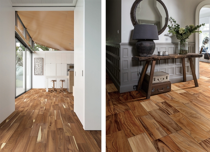 左:アカシア 右:チーク