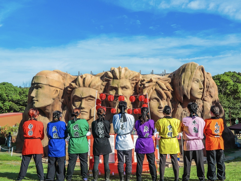 ▲みんなで踊ろう！忍里盆踊り！