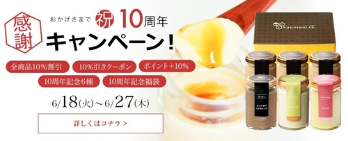 プリン研究所オープン10周年感謝キャンペーン　 2024年6月18日(火)～6月27日(木)の10日間開催！ ～10年の軌跡・限定販売プリンが復刻～